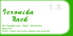 veronika mack business card